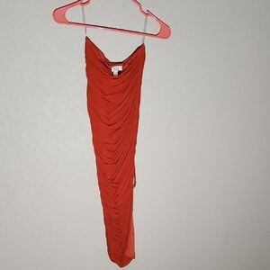 Privy Dress Medium Mermaid Orange Maxi Bodycon homecoming Prom